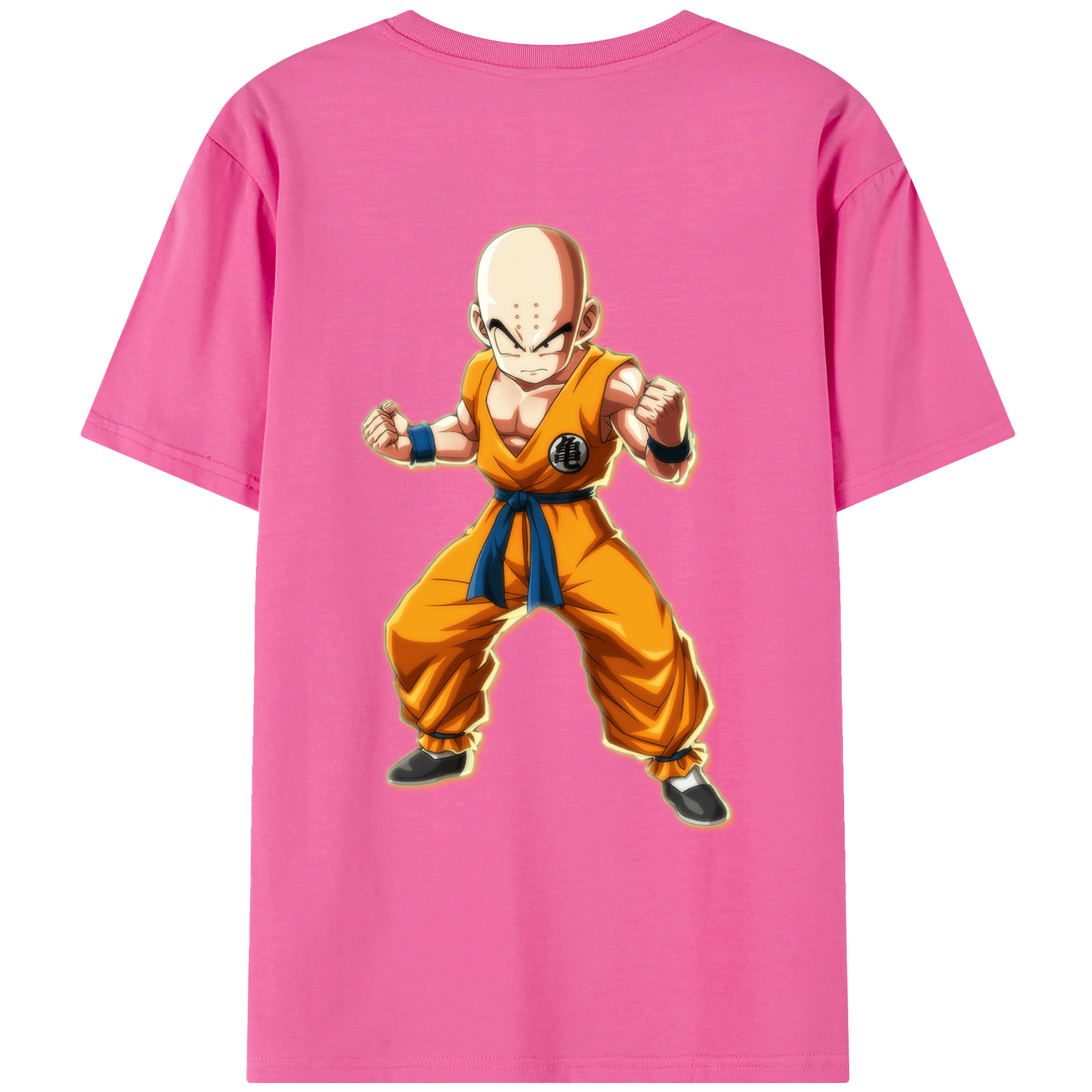 （画像用） ドラゴンボール クリリン DRAGON BALL krillin レディース半袖Tシャツ(バックプリント)